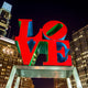The Love statue in the Love Park Philadelphia 