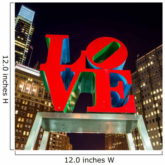 The Love statue in the Love Park Philadelphia 