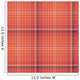 Seamless Tartan Pattern Wall Decal Design 1
