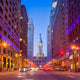 Philadelphia's landmark historic City Hall building Wall Mural