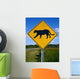 Panther-Crossing Road Sign in Florida Wall Mural