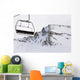 chairlift empty lift snow ski mountain Wall Mural
