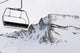 chairlift empty lift snow ski mountain Wall Mural