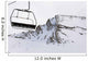 chairlift empty lift snow ski mountain Wall Mural