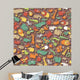Animals and Objects Seamless Wall Decal Design 1