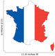 republic france map Wall Decal