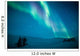 Northern lights (Aurora borealis) above snow 
