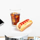 Hot dog and soda glass Wall Decal