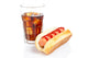 Hot dog and soda glass Wall Decal