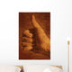 Hand With Thumbs Up Sign Wall Mural