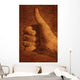 Hand With Thumbs Up Sign Wall Mural