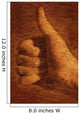 Hand With Thumbs Up Sign Wall Mural