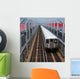 subway trains on Williamsburg Bridge New York Wall Mural