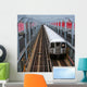 subway trains on Williamsburg Bridge New York Wall Mural