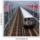 subway trains on Williamsburg Bridge New York Wall Mural