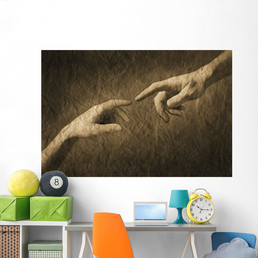 Fingers Almost Touching Wall Mural