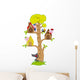 Bumper Children Meter Wall.  the Three Little Pigs and the Wolf Wall Decal