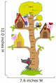 Bumper Children Meter Wall.  the Three Little Pigs and the Wolf Wall Decal