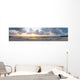 Panoramic of Caribbean Beach at Sunrise 