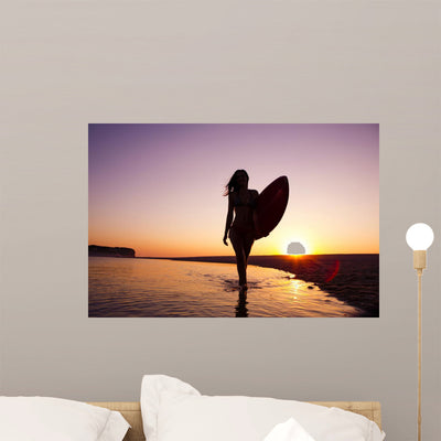 Portrait Teenage Girl Beach shown on a wall