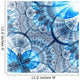 Dark Blue Fractal Flower Digital Artwork Wall Mural