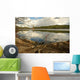 Fishing Rod Placed on the Ground near a  Lake Outdoors at a Recr Wall Mural