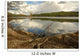 Fishing Rod Placed on the Ground near a  Lake Outdoors at a Recr Wall Mural