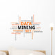word cloud - data mining Wall Decal