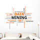 word cloud - data mining Wall Decal