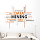 word cloud - data mining Wall Decal