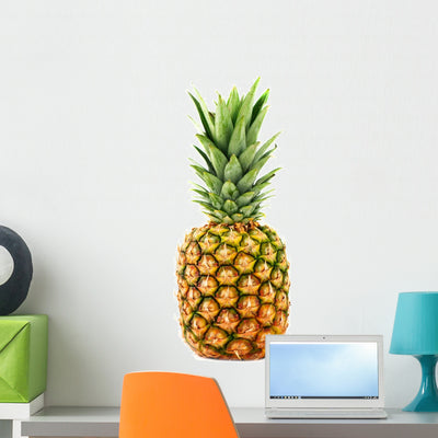 Pineapple Wall Decal shown on a wall