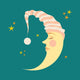 Crescent in the nightcap 