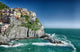 Manarola, Cinque Terre. Wonderful Coastal Colors in Spring Seaso 