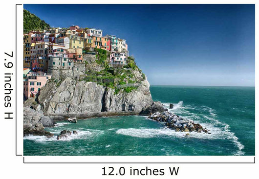 Manarola, Cinque Terre. Wonderful Coastal Colors in Spring Seaso 