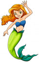 A beautiful mermaid Wall Decal