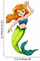 A beautiful mermaid Wall Decal