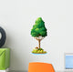 An island with a smiling turtle under the tree Wall Decal