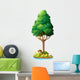 An island with a smiling turtle under the tree Wall Decal