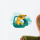 Dog is looking out of car window Wall Decal