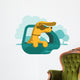 Dog is looking out of car window Wall Decal
