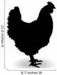 Form Contour Chicken Wall Decal