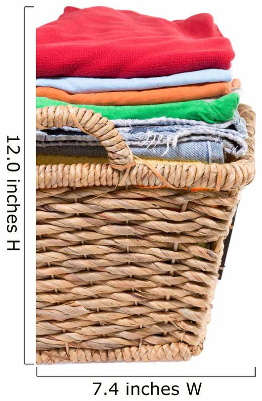 Wicker Basket of Clean Fresh Laundry 