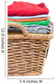 Wicker Basket of Clean Fresh Laundry 