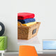 Fresh Clean Towels in a Wicker Basket 