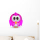 Pink Twitter Bird Wall Decal