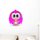 Pink Twitter Bird Wall Decal