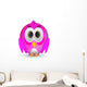 Pink Twitter Bird Wall Decal