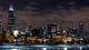 Chicago Night Skyline Wall Mural