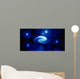 Space with distant galaxy Wall Mural