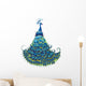 Peacock Vector Background Wall Decal